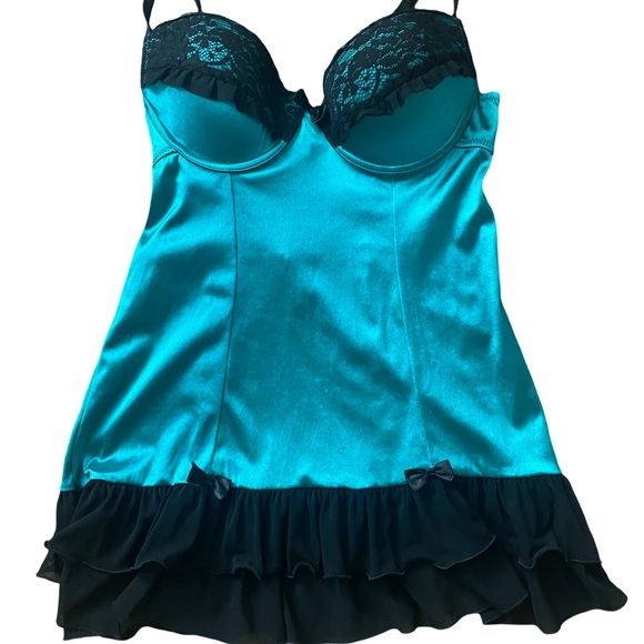 Indulgence by Biatta Women’s Sz 36 large underwire push-up babydoll nightgown - Picture 1 of 5